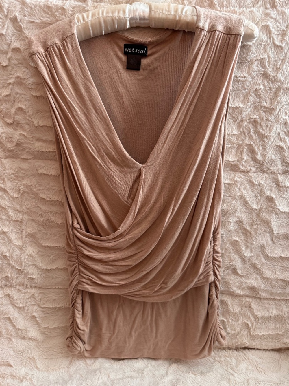 Y2K Wet Seal Ruched Tank Top